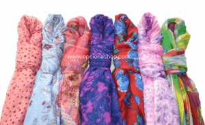 Pashmina de mayoreo surtida en bolsa de celofán