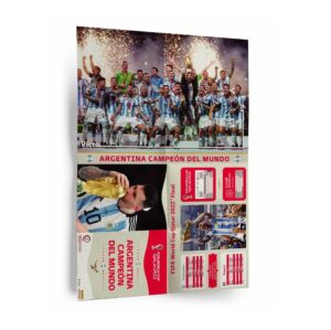 Maxi Poster Argentina Campeón Del Mundo Qatar 2022 World Cup Panini