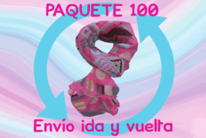 Mayoreo en pashminas 100 pzs envío ida y vuelta