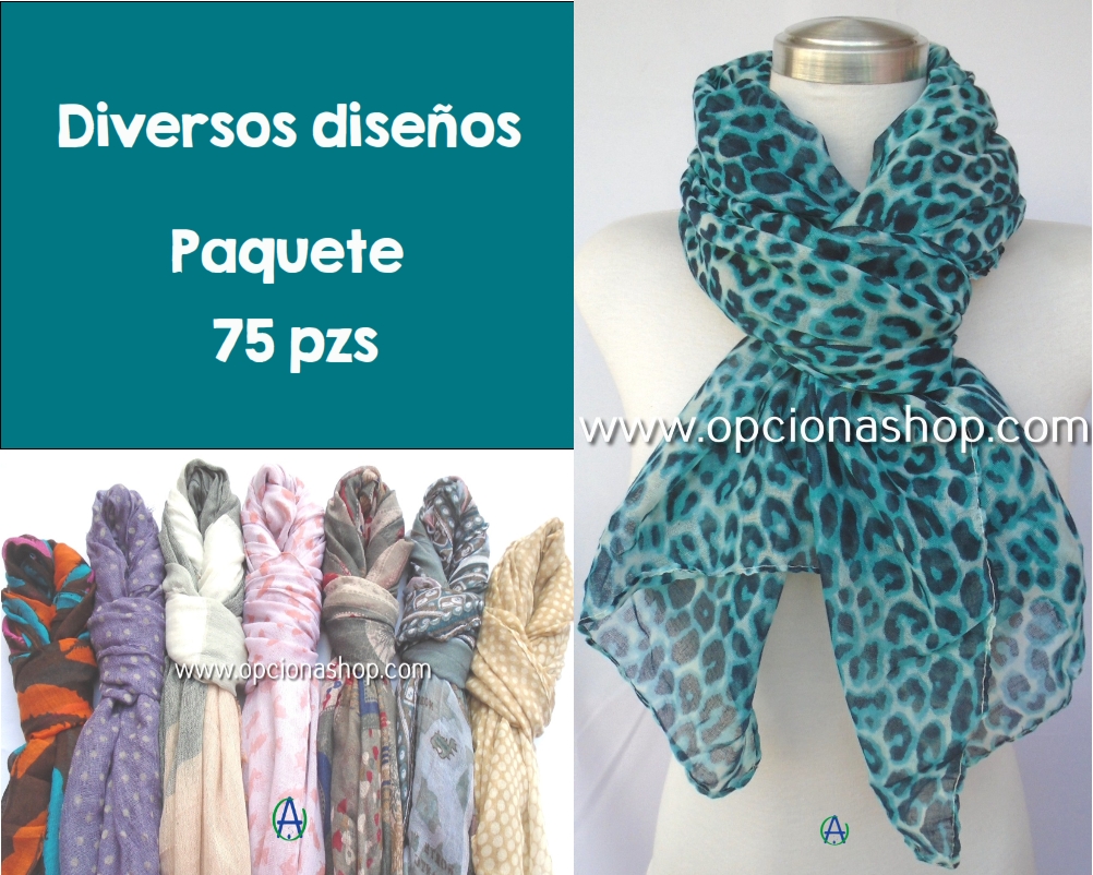 Paquetes de Pashminas surtidas precio de mayoreo - Imagen 6