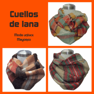 Cuellos de lana mayoreo bufanda unisex